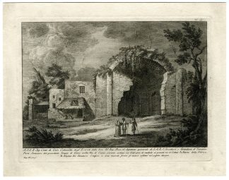 Antique Master Print-CUMA-TEMPLE-JUPITER-Morghen-1769