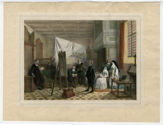 Antique Master Print-PHILIPPE-DE-CHAMPAIGNE-PORT-ROYAL-PAINTER-Madou-1842