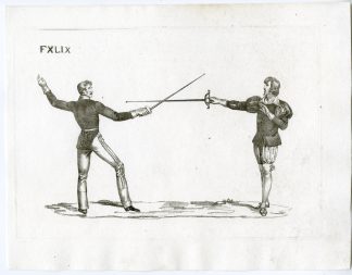 Antique Print-TREATISE-FENCING-PLATE-FXLIX-Rados-1837