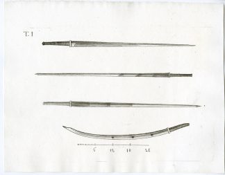 Antique Print-TREATISE-FENCING-WEAPONS-PLATE-TI-Rados-1837