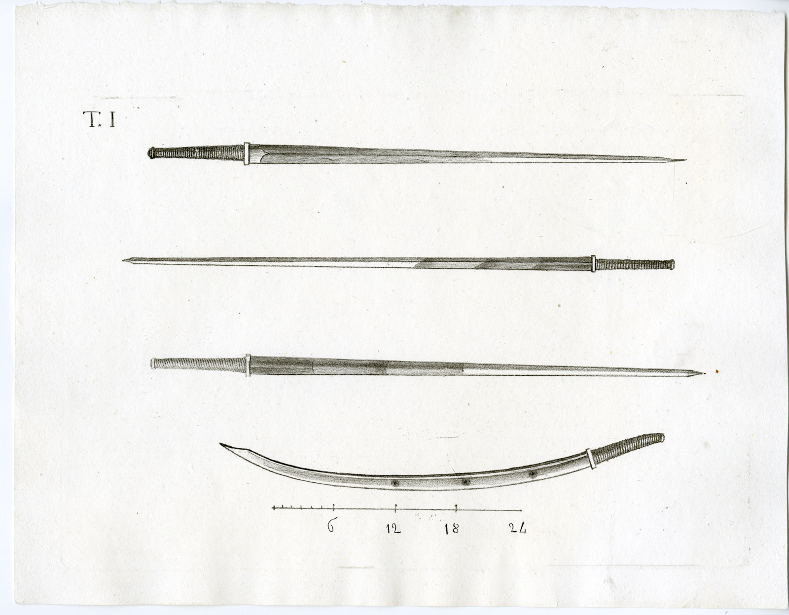 , Antique Print-TREATISE-FENCING-WEAPONS-PLATE-TI-Rados-1837, Pictura Antique Prints