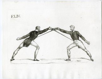 Antique Print-TREATISE-FENCING-PLATE-IV/4-Rados-1837