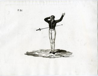 Antique Print-TREATISE-FENCING-PLATE-IV/4-Rados-1837