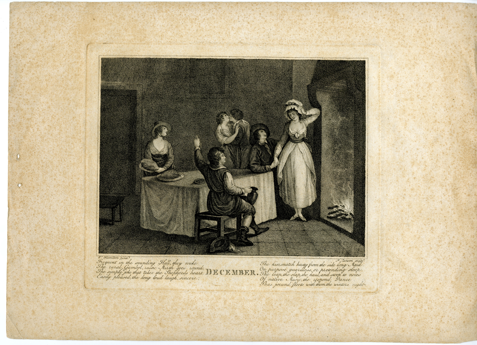 , 12-Rare-Antique Master Prints-MONTHS-OF-THE-YEAR-Hamilton-c.1806, Pictura Antique Prints