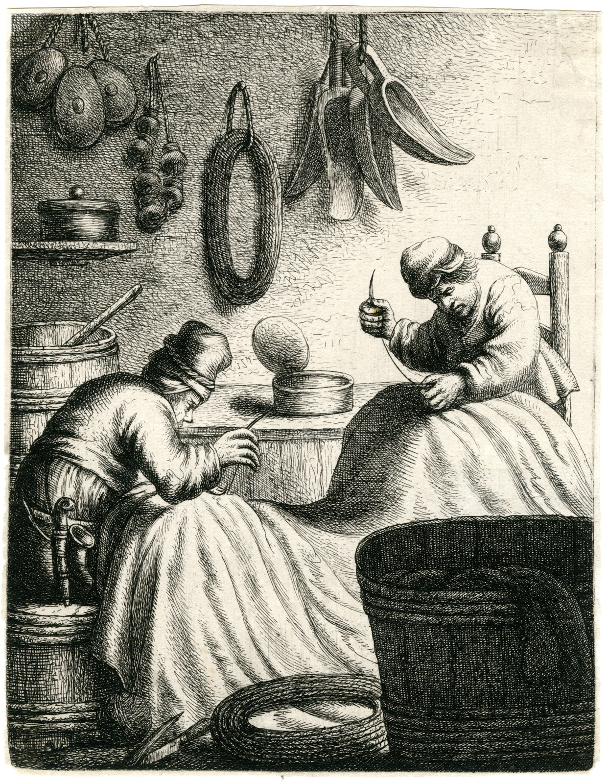 , 18-Rare-Antique Master Prints-CRAFTSMEN-SERIES-van Vliet-1635, Pictura Antique Prints