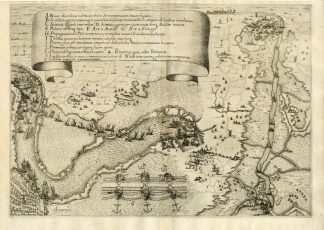 Antique Print-SIEGE-ANTWERP-BELGIUM-SHIP-EIGHTY YEARS? WAR-Strada-1640