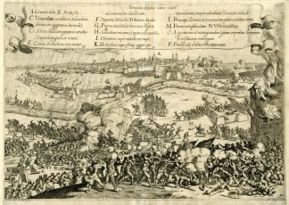 Antique Print-GRAVE-SIEGE-NETHERLANDS-EIGHTY YEARS? WAR-Collignon-Strada-1640