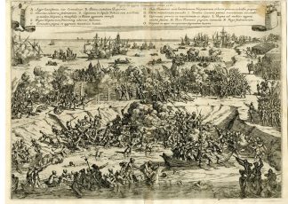 Antique Print-KOUWENSTEINSEDIJK-ANTWERP-BATTLE-BELGIUM-80 YEARS? WAR-Strada-1640