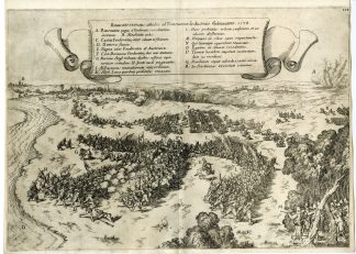 Antique Print-BATTLE-ARMY-RIJMENAM-BELGIUM-EIGHTY YEARS? WAR-Strada-1640