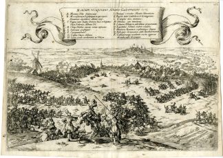 Antique Print-BATTLE-MONS-BELGIUM-DUKE OF ALVA-NASSAU-Baur-Strada-1640