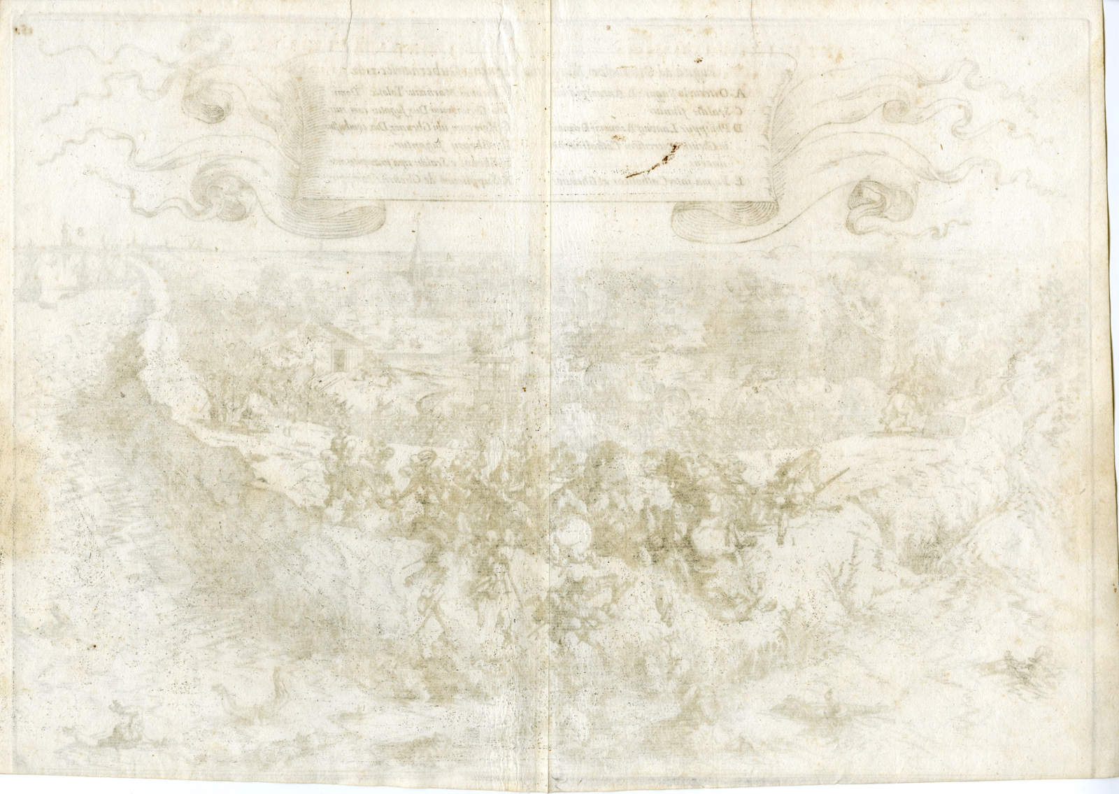 , Antique Print-BATTLE-ARMY-OOSTERWEEL-BELGIUM-ANTWERP-Baur-Strada-1640, Pictura Antique Prints