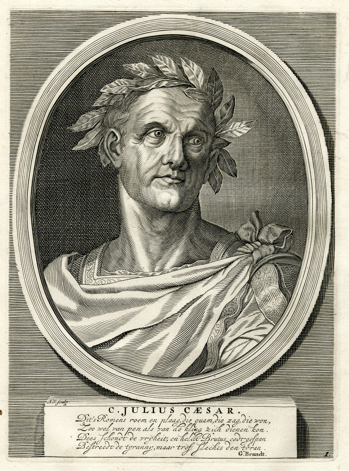 , Antique Prints-ROMAN EMPERORS-SENECA-Tacitus-Hooft-1704, Pictura Antique Prints