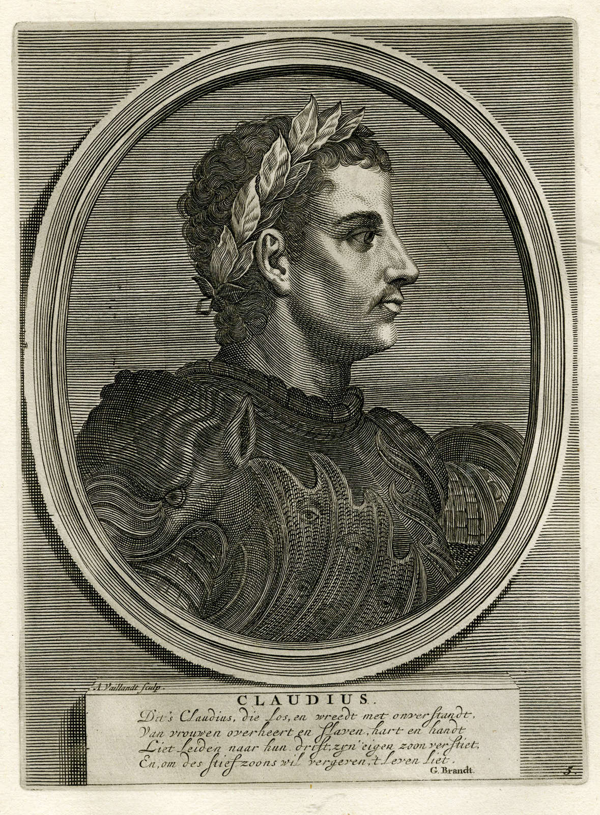 , Antique Prints-ROMAN EMPERORS-SENECA-Tacitus-Hooft-1704, Pictura Antique Prints