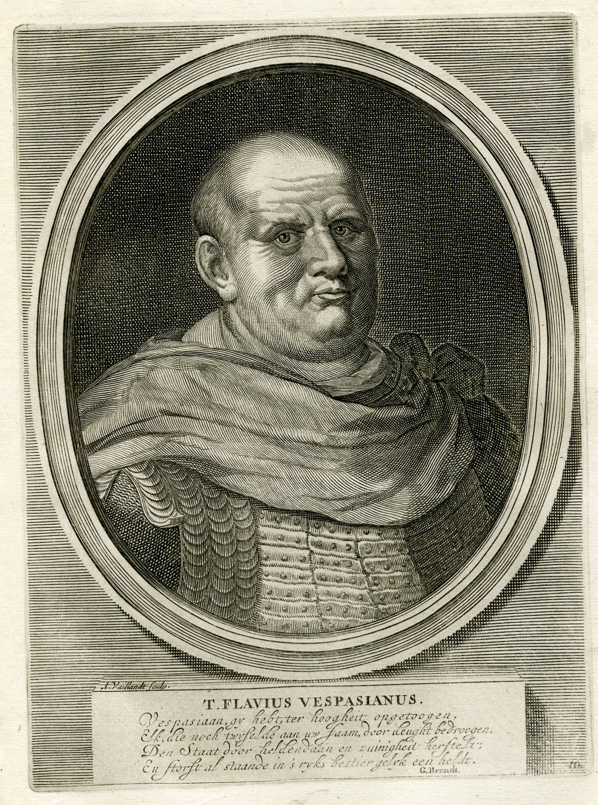 , Antique Prints-ROMAN EMPERORS-SENECA-Tacitus-Hooft-1704, Pictura Antique Prints