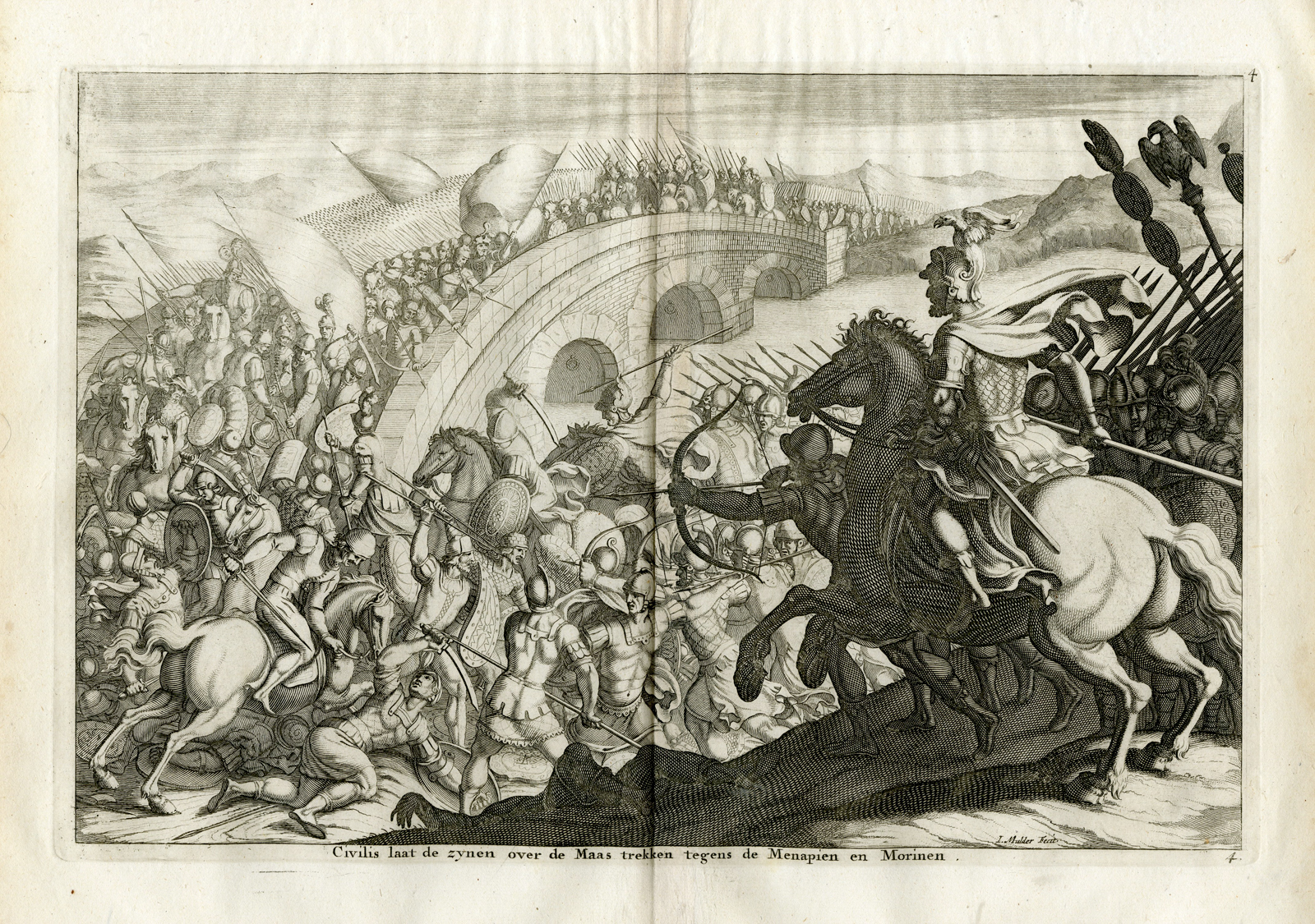 , Antique Prints-ROMAN EMPERORS-SENECA-Tacitus-Hooft-1704, Pictura Antique Prints