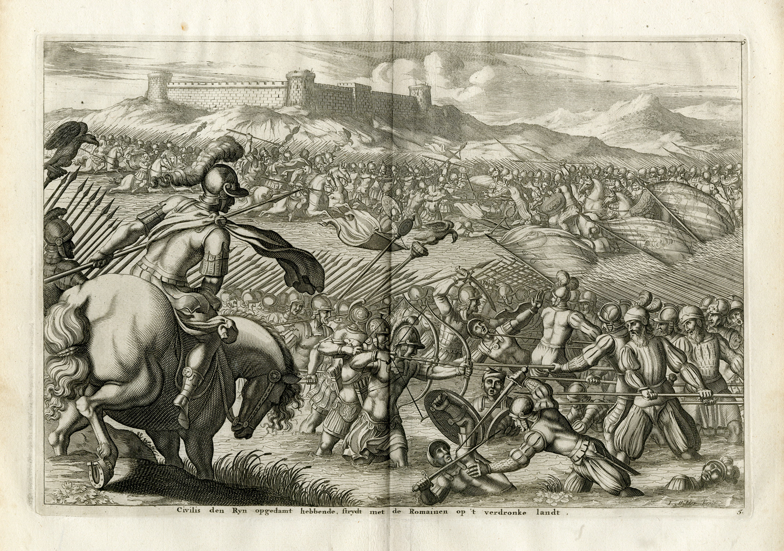 , Antique Prints-ROMAN EMPERORS-SENECA-Tacitus-Hooft-1704, Pictura Antique Prints