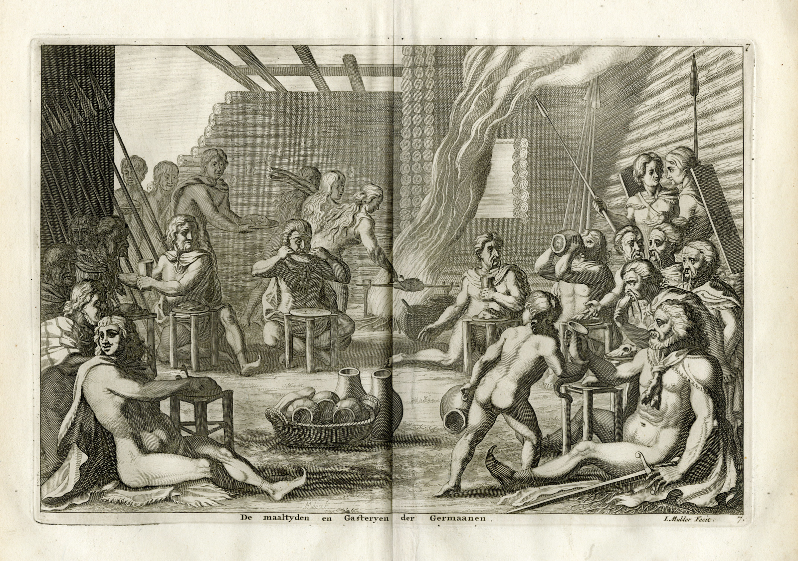, Antique Prints-ROMAN EMPERORS-SENECA-Tacitus-Hooft-1704, Pictura Antique Prints