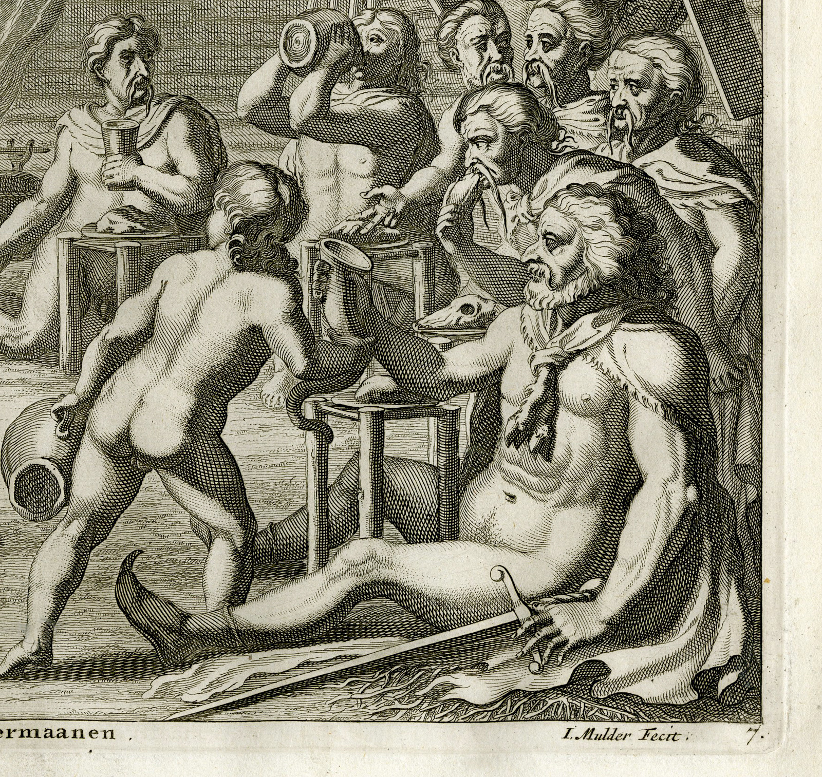 , Antique Prints-ROMAN EMPERORS-SENECA-Tacitus-Hooft-1704, Pictura Antique Prints