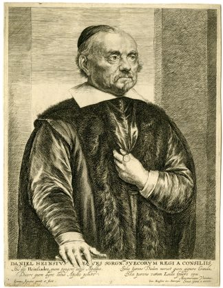 Rare-Antique Print-DANIEL-HEINSIUS-PORTRAIT-Lievens-c.1640/60