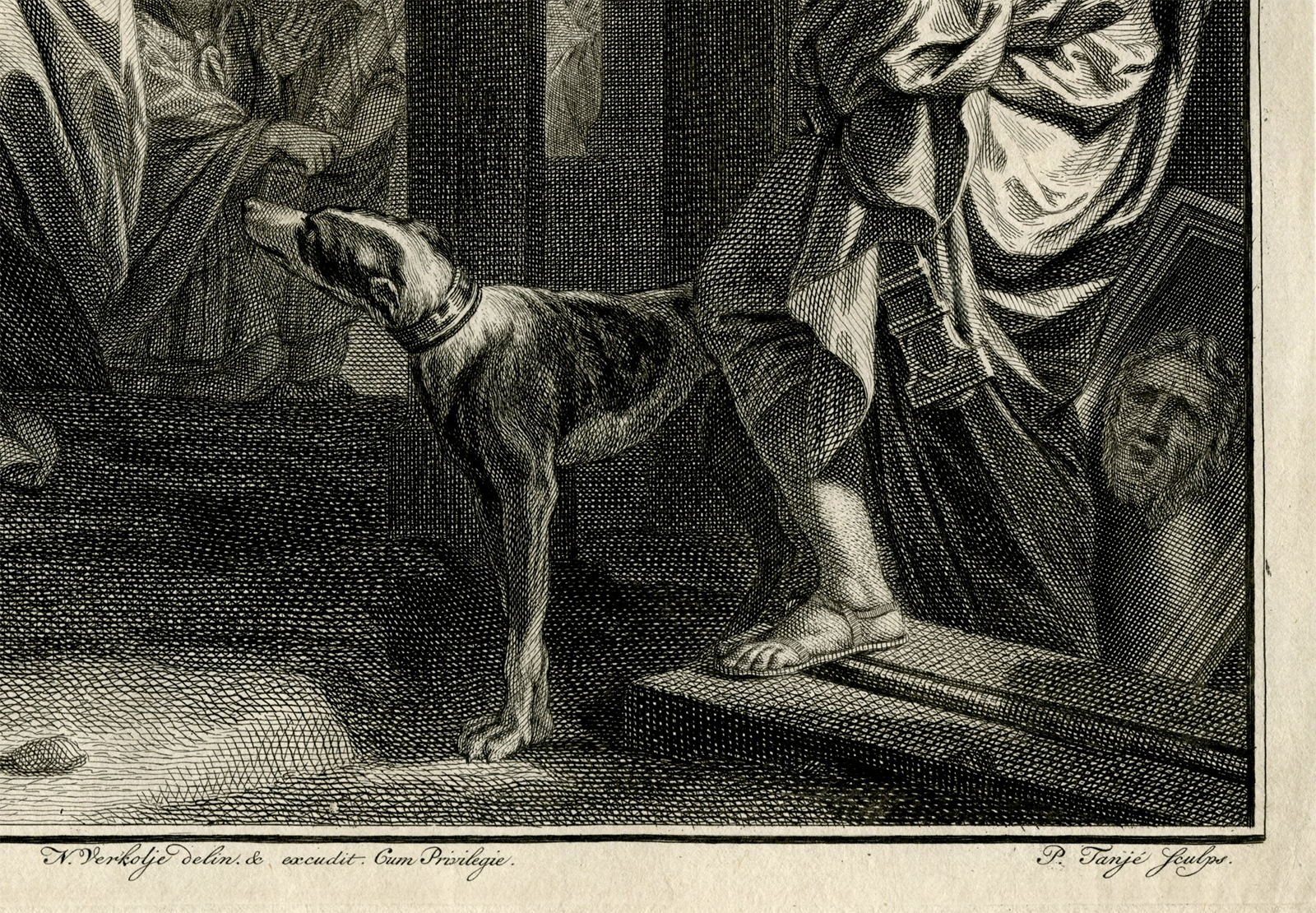, Antique Master Print-LUCIUS-PAPIRIUS-FABIUS-MAXIMUS-Tanje-de Lairesse-Verkolje-1737, Pictura Antique Prints