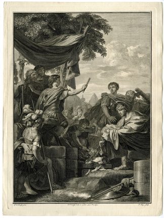 Antique Master Print-POMPEIUS-BURNS-LETTERS-Tanje-de Lairesse-Verkolje-1737