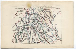 Antique Map-LANGRES-MOUNTAIN-FRANCE-Buffon-1853
