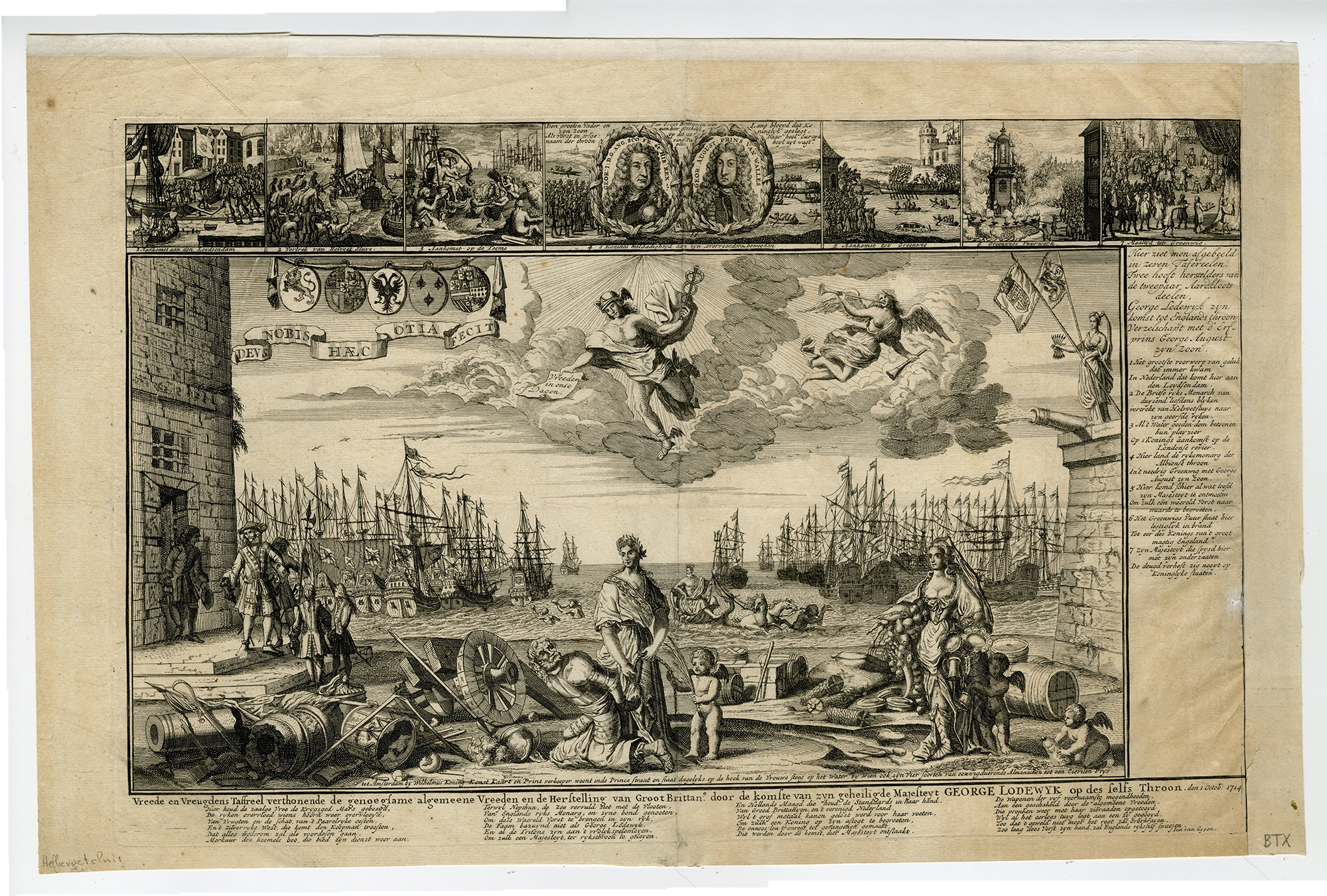 Pictura 07943 416x281 Antique Master Print-GEORGE-I-HELLEVOETSLUIS-PEACE-ALLEGORY-Savery-1714