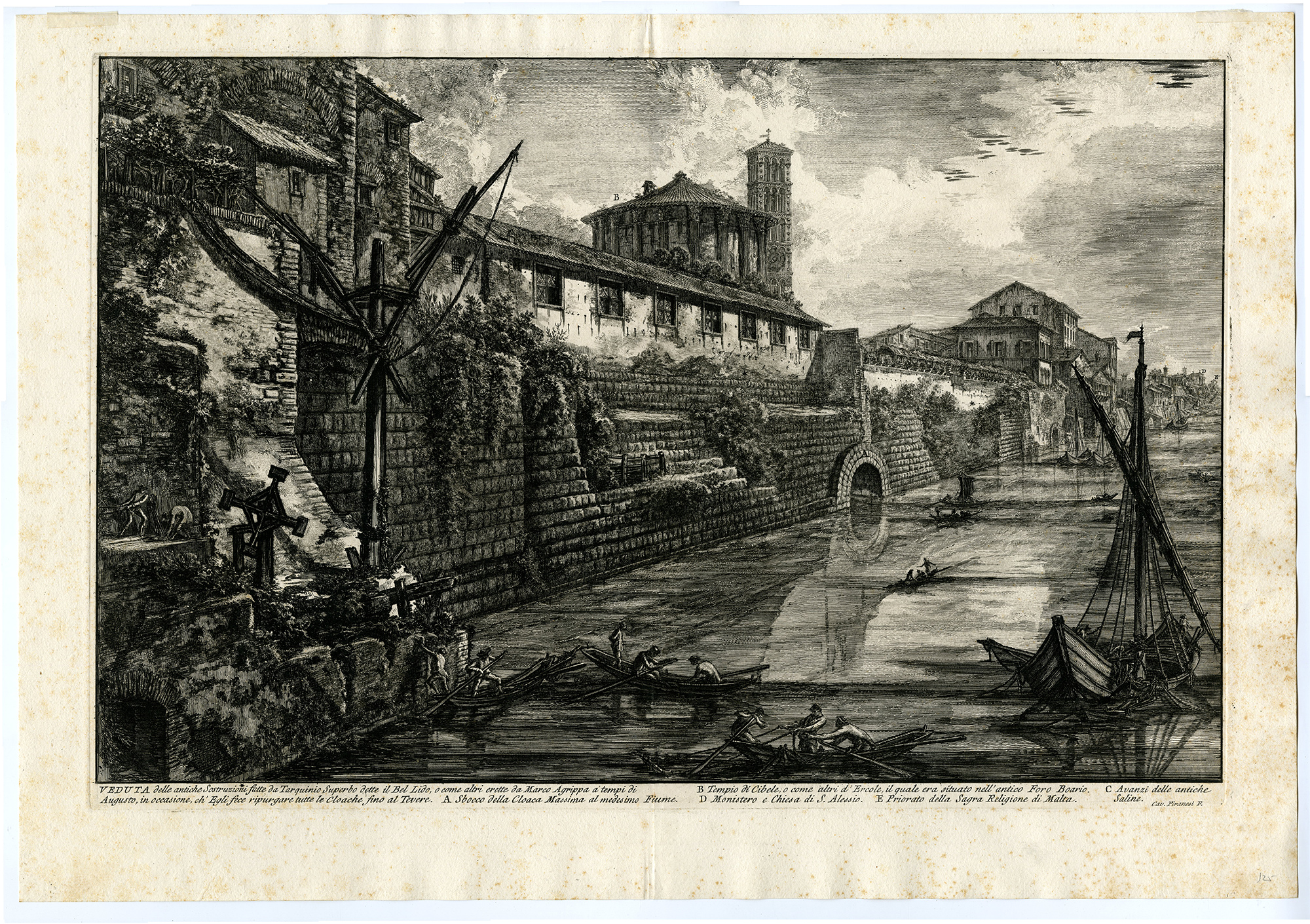 Pictura 07982 416x293 Antique Master Print-CLOACA-MAXIMA-ROMA-TIBER-Piranesi-1756-1770