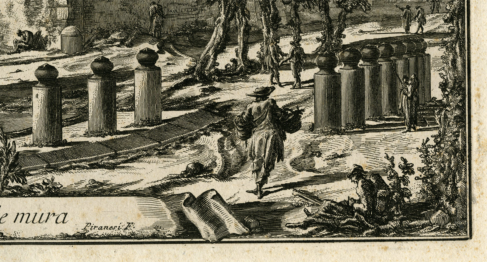 , Antique Master Print-SAN-LORENZO-FUORI-LE-MURA-ROMA-Piranesi-1756-1770, Pictura Antique Prints