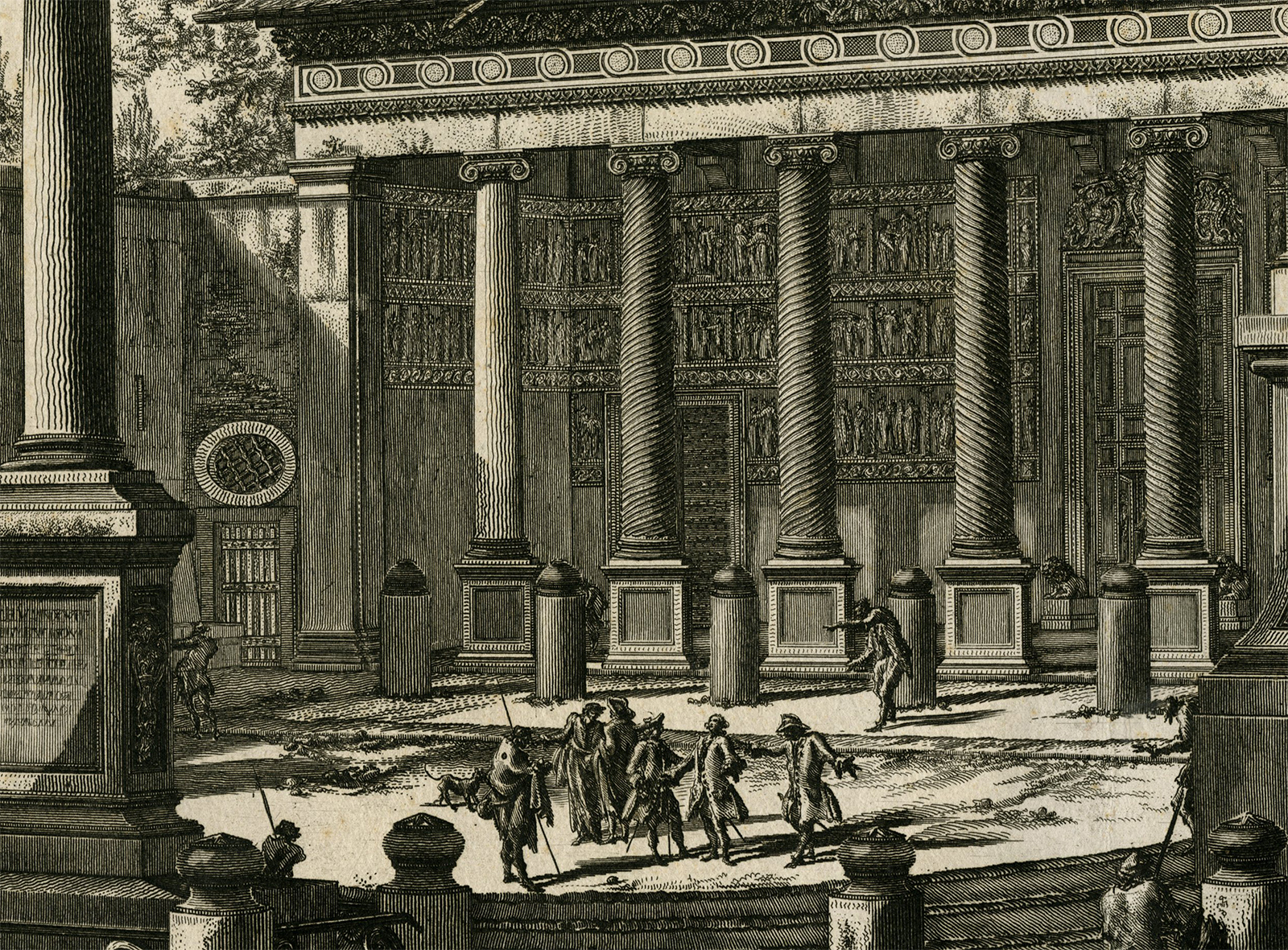 , Antique Master Print-SAN-LORENZO-FUORI-LE-MURA-ROMA-Piranesi-1756-1770, Pictura Antique Prints
