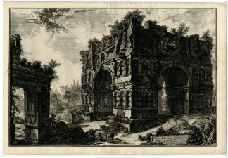 Antique Master Print-TEMPIO-GIANO-JANUS-ROME-Piranesi-1756-1770