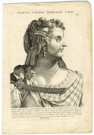 Antique Print-DOMITIA-LONGINA-ROMAN-EMPIRE-PORTRAIT-Mariette-Sadeler-c.1700