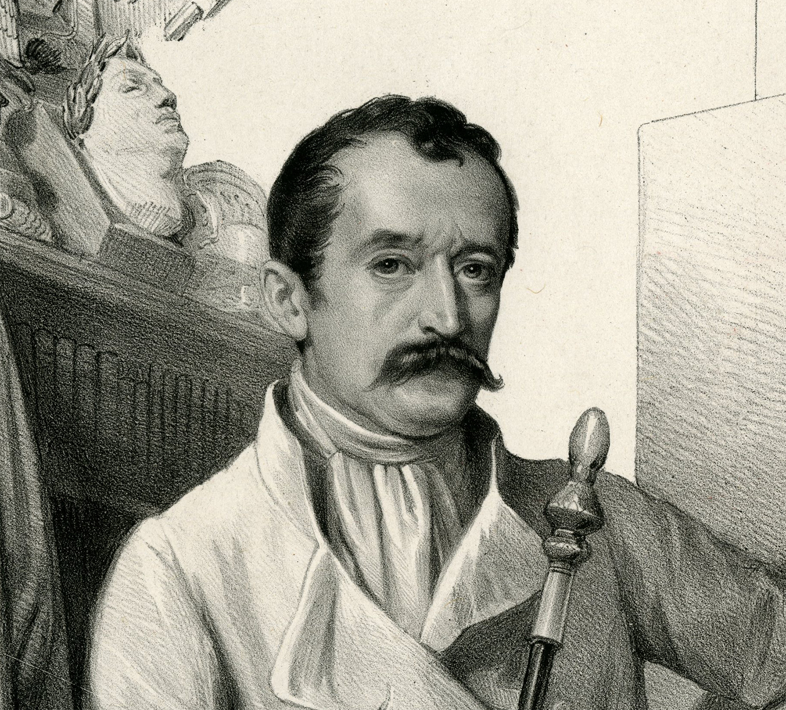 , Antique Print-HORACE-VERNET-LITHOGRAPH-Baugniet-1839, Pictura Antique Prints