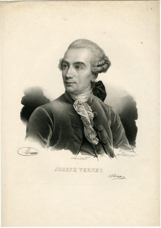 Antique Print-JOSEPH-VERNET-PORTRAIT-Maurin-Vigee Le Brun-c.1825-1842