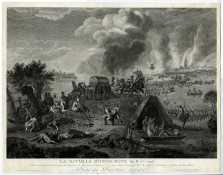 Antique Master Print-BATTLE-HONDSCHOOTE-REVOLUTIONARY-WAR-Avril-Delorge-1798