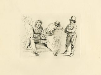 Antique Master Print-MALE-STUDIES-LABOURERS-OCTOBER-Marcus-1809