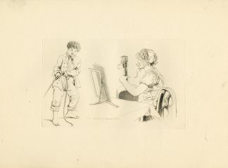 Antique Master Print-MUSIC-AND-ROPE-PLAY-SCENE-Marcus-1810