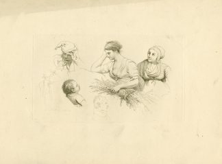 Antique Master Print-RURAL-FIGURE-STUDIES-COMPOSITION-Marcus-1808