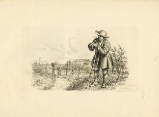 Antique Master Print-RURAL-SCENE-TRAVELLER-PEASANTS-Marcus-1815