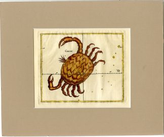 Antique Print-ASTRONOMY-ASTROLOGY-CONSTELLATION-ZODIAC-CANCER-Seller-1677