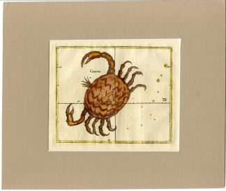Antique Print-ASTRONOMY-ASTROLOGY-CONSTELLATION-ZODIAC-CANCER-Seller-1677