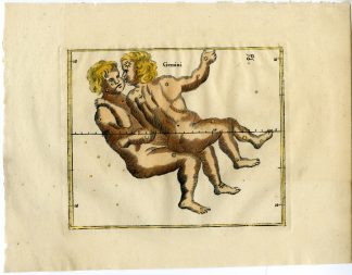 Antique Print-ASTRONOMY-ASTROLOGY-CONSTELLATION-ZODIAC-GEMINI-Seller-1677