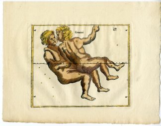 Antique Print-ASTRONOMY-ASTROLOGY-CONSTELLATION-ZODIAC-GEMINI-Seller-1677