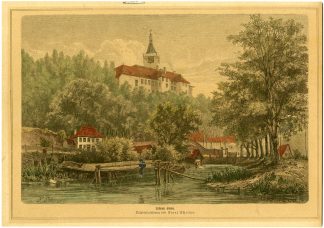 Antique Print-CLEVE-KLEVE-CASTLE-GERMANY-Schreyer-c.1880