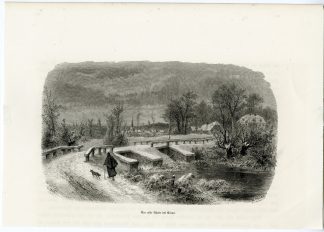 Antique Print-KLEVE-CLEVE-OLD RHINE-ALTE RHEIN-GERMANY-Cichorius-Closs-c.1885