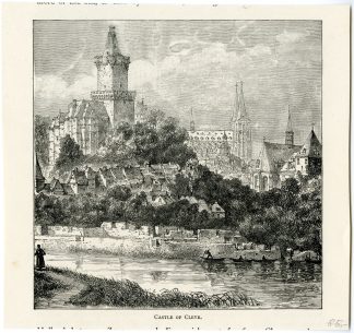 Antique Print-KLEVE-CLEVE-CASTLE-GERMANY-Anonymous-c.1880