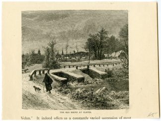 Antique Print-KLEVE-CLEVE-OLD RHINE-ALTE RHEIN-GERMANY-Cichorius-Closs-c.1885