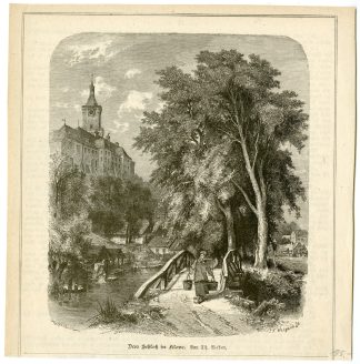 Antique Print-KLEVE-CLEVE-SCHLOSS-CASTLE-GERMANY-Weigand-Weber-c.1885