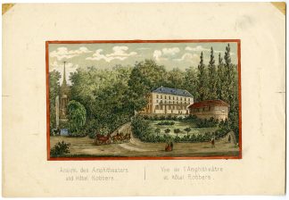 Rare-Antique Print-KLEVE-AMPHITHEATER-HOTEL-GERMANY-Knipping-Jelle-c.1870