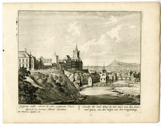 Antique Print-KLEVE-CLEEF-CASTLE-VIEW-GERMANY-Schenk-c.1700
